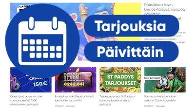 casinotarjoukset|Casino Tarjoukset 2024: Katso Päivittäiset Casino Tarjoukset!.